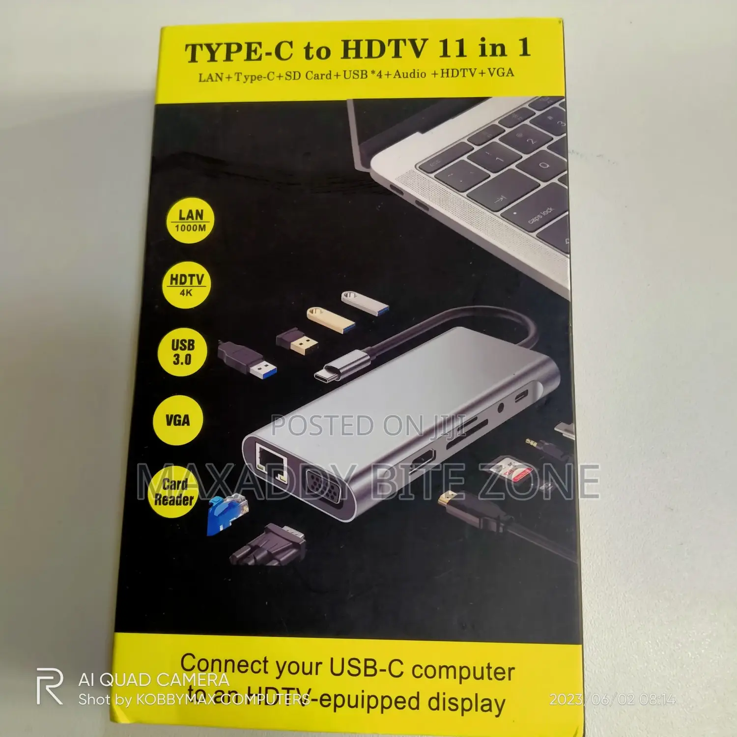11 in 1 Usb 3.0 Type C Usb-C Data Hub Hdmi Vga Pd Charger
