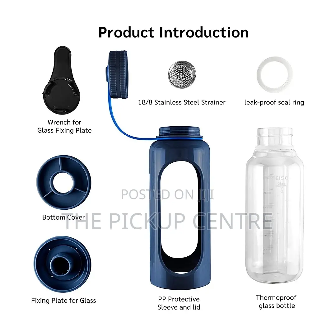 Meison Glass Water Bottle