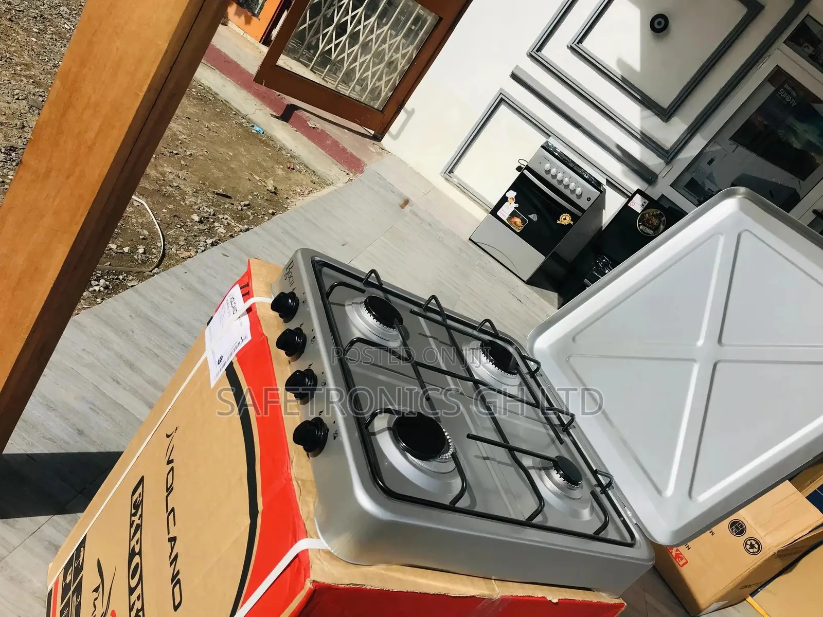 4 Gas Cooker Volcano Table Top Stove 😃