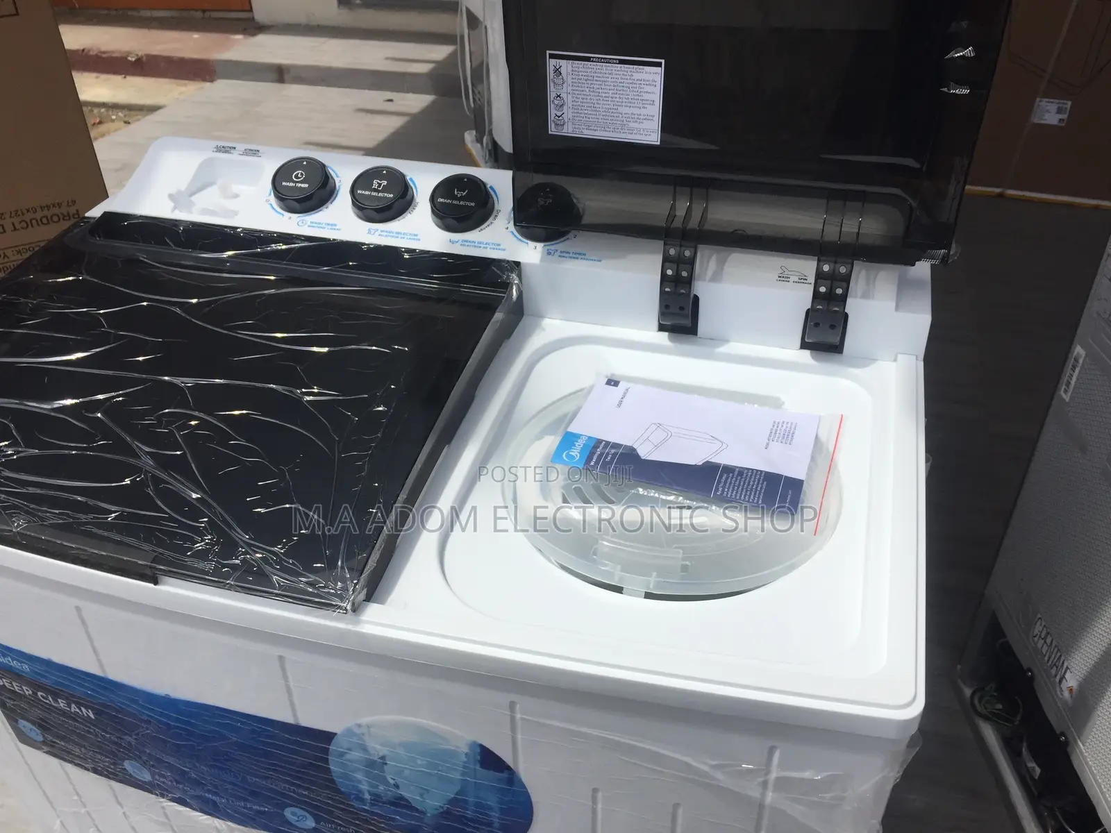 Best Midea 14kg Twin Tub Washing Machine [MT100W140/WG]