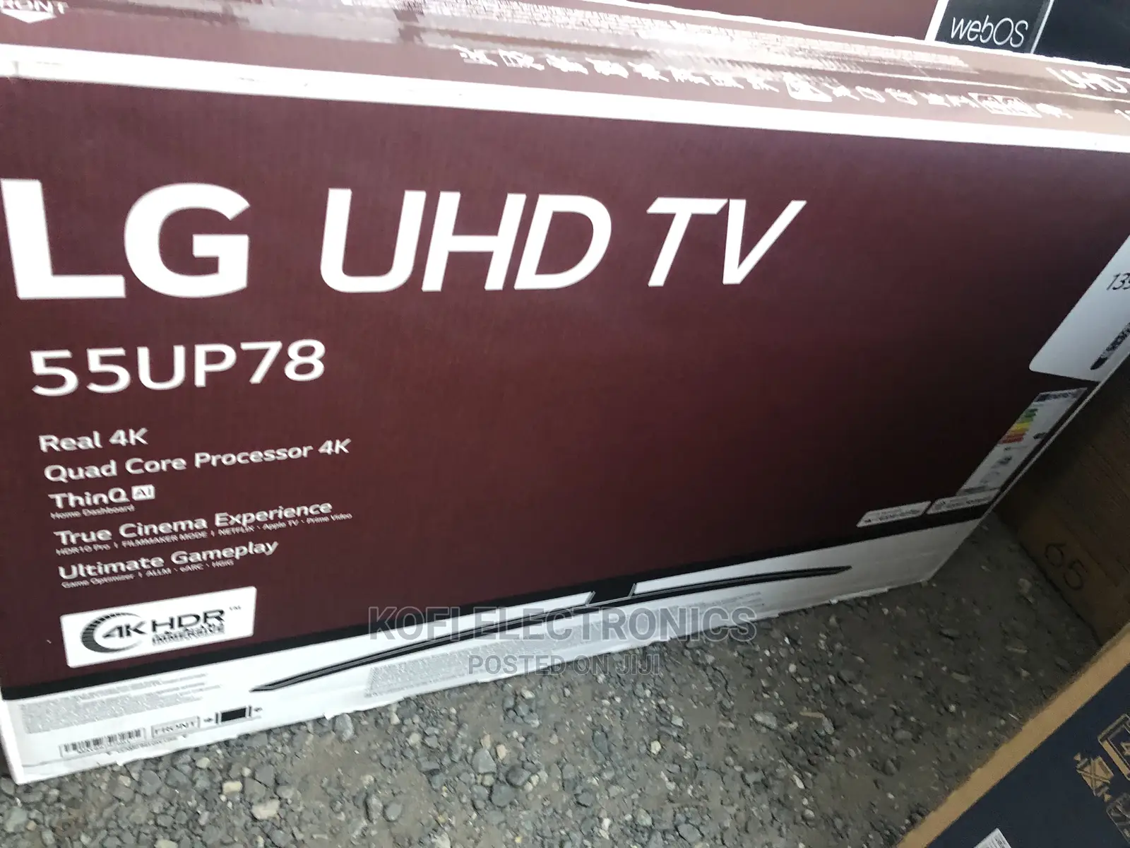 Saving A+ Energy Efficiency Class LG 55 Inch Ultra HD HDR