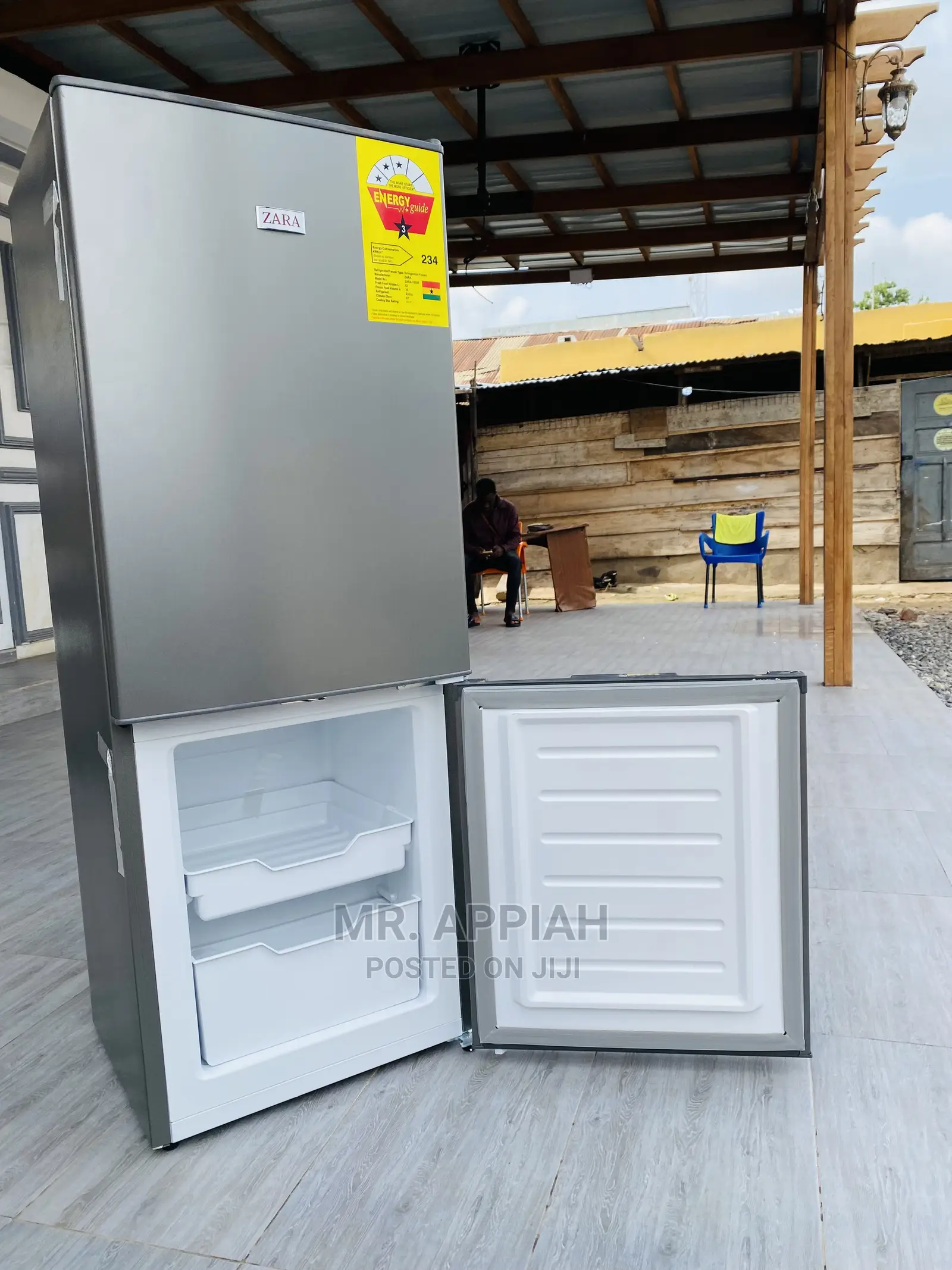Affordable Zara Double Door 118L Bottom Freezer Fridge180-Bf