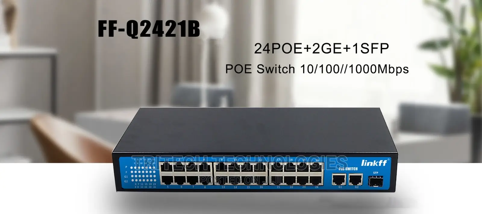 24port+2ge+1sfp Poe Switch 10/100/1000