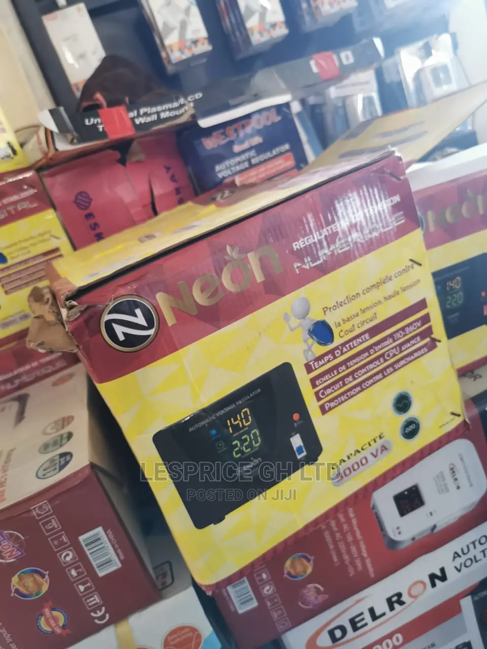 Latest Neon Digital Voltage Stabilizer 1500 Watts
