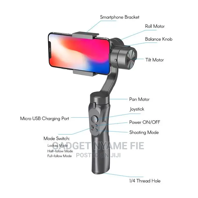 3-Axis Handheld Gimbal Smartphone Stabilizer