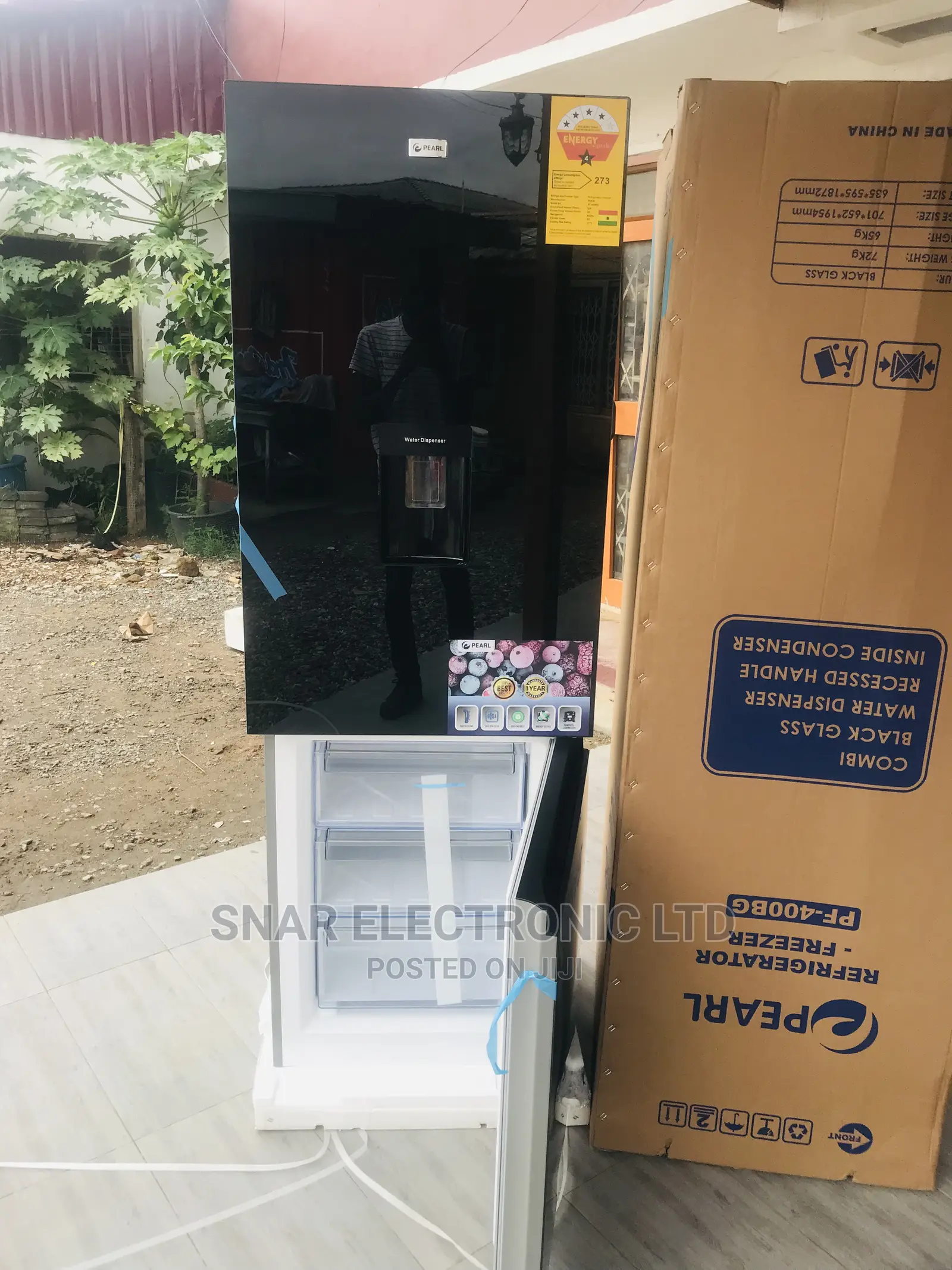 Strongly Pearl 309ltr Double Door Fridge With Dispenser