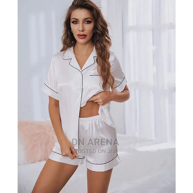 Soft Silk Short Sleeves Pyjamas