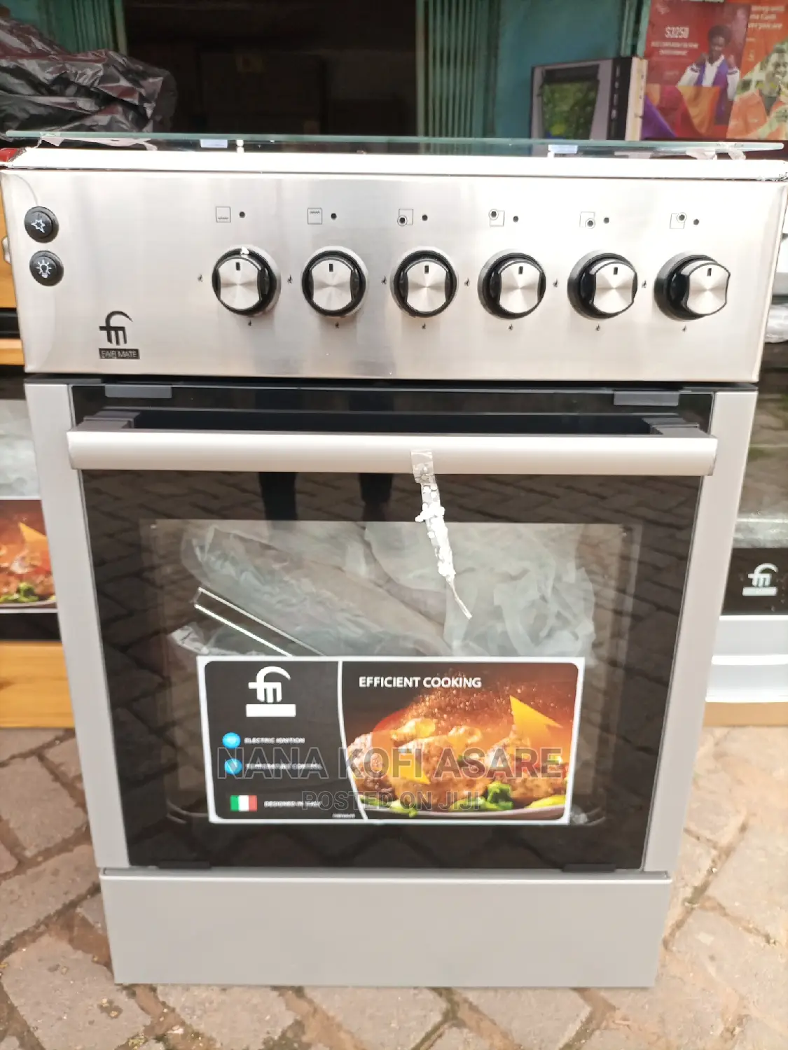 Fairmate 60*60 4burner Gas Cooker Grill/Oven Silver