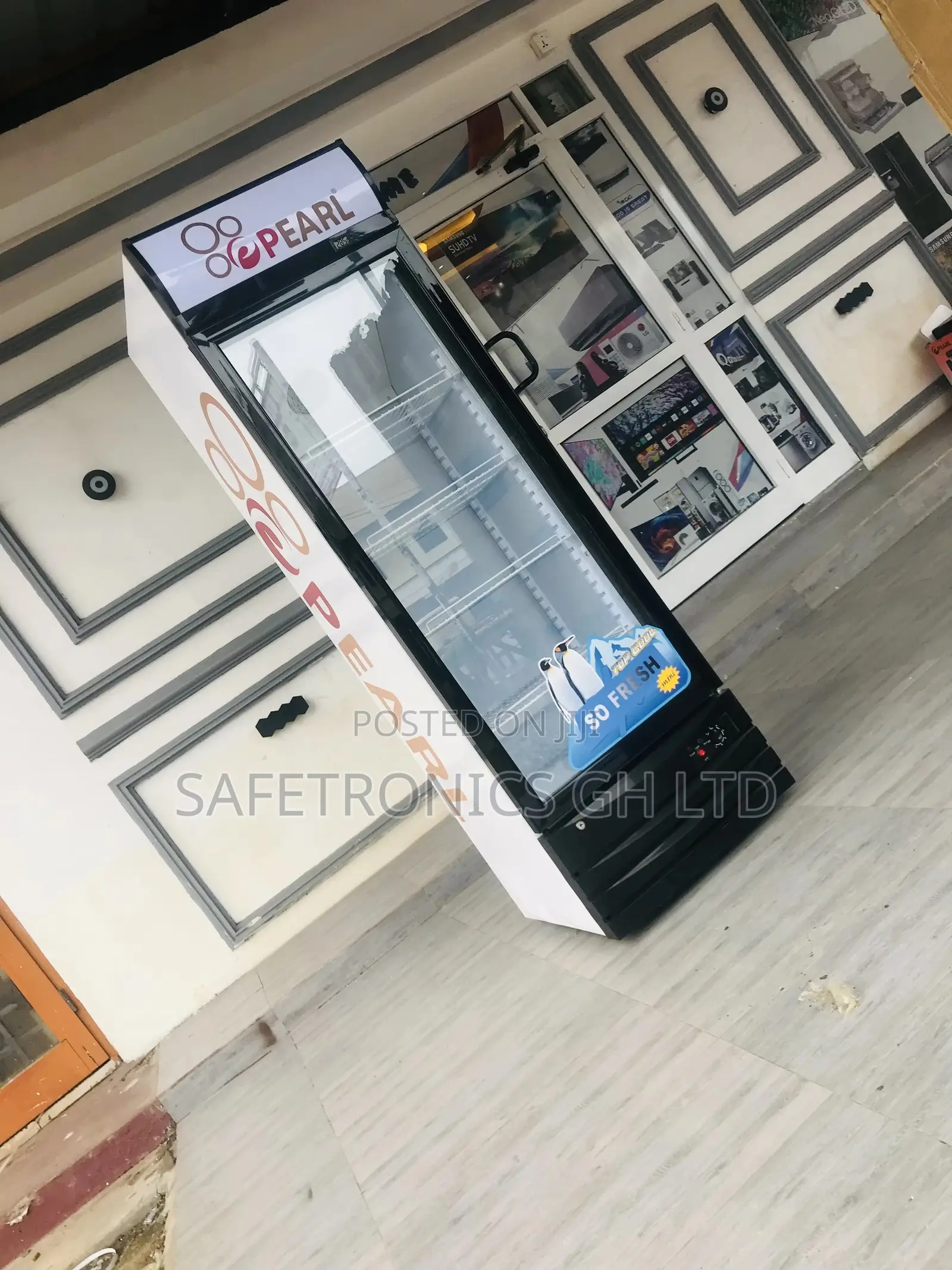 PVC-49 Pearl 368L Ecofriendly Single Door Display Fridge