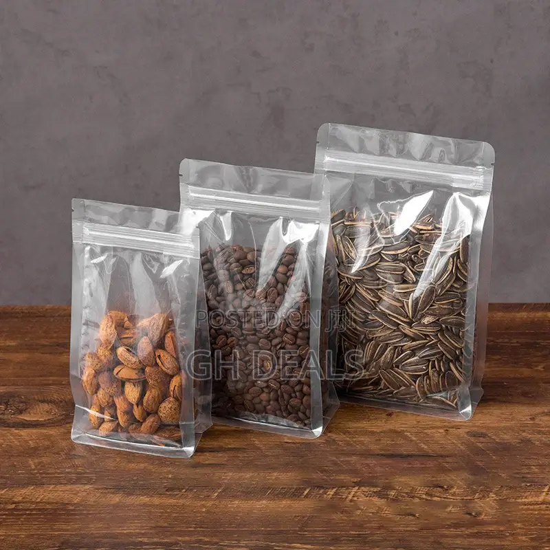 Transparent Stand Up Ziplock Pouches