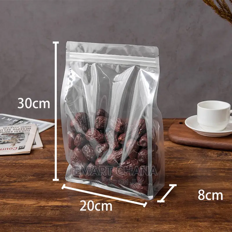 Transparent Stand Up Ziplock Pouches
