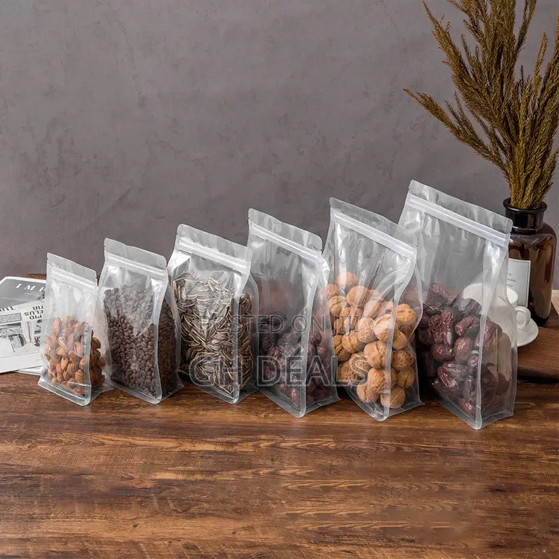 Transparent Stand Up Ziplock Pouches