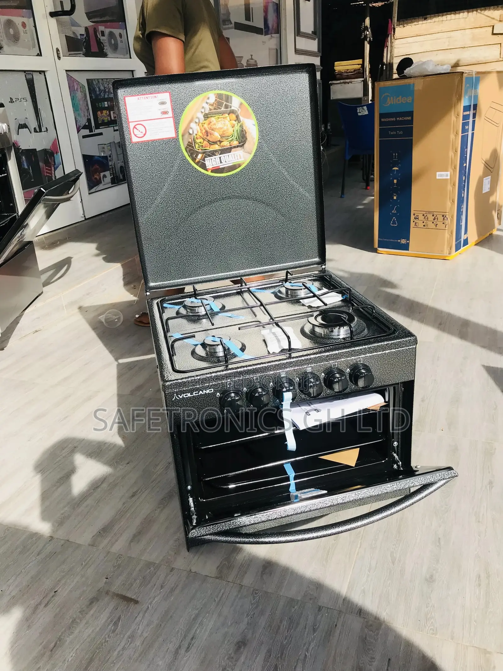 Nice Mini 4 Gas Volcano Burner 50x50 Oven 