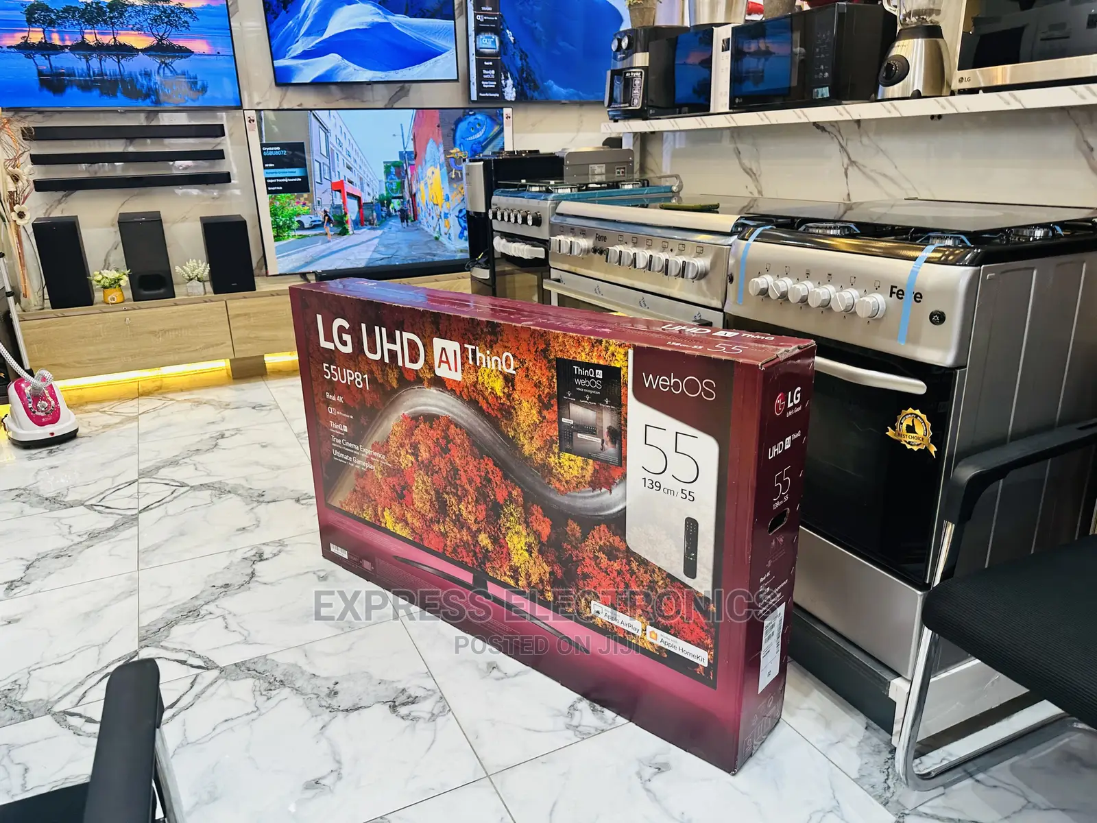 AI Sound Effects UHD Glossy Screen LG Up81 55”