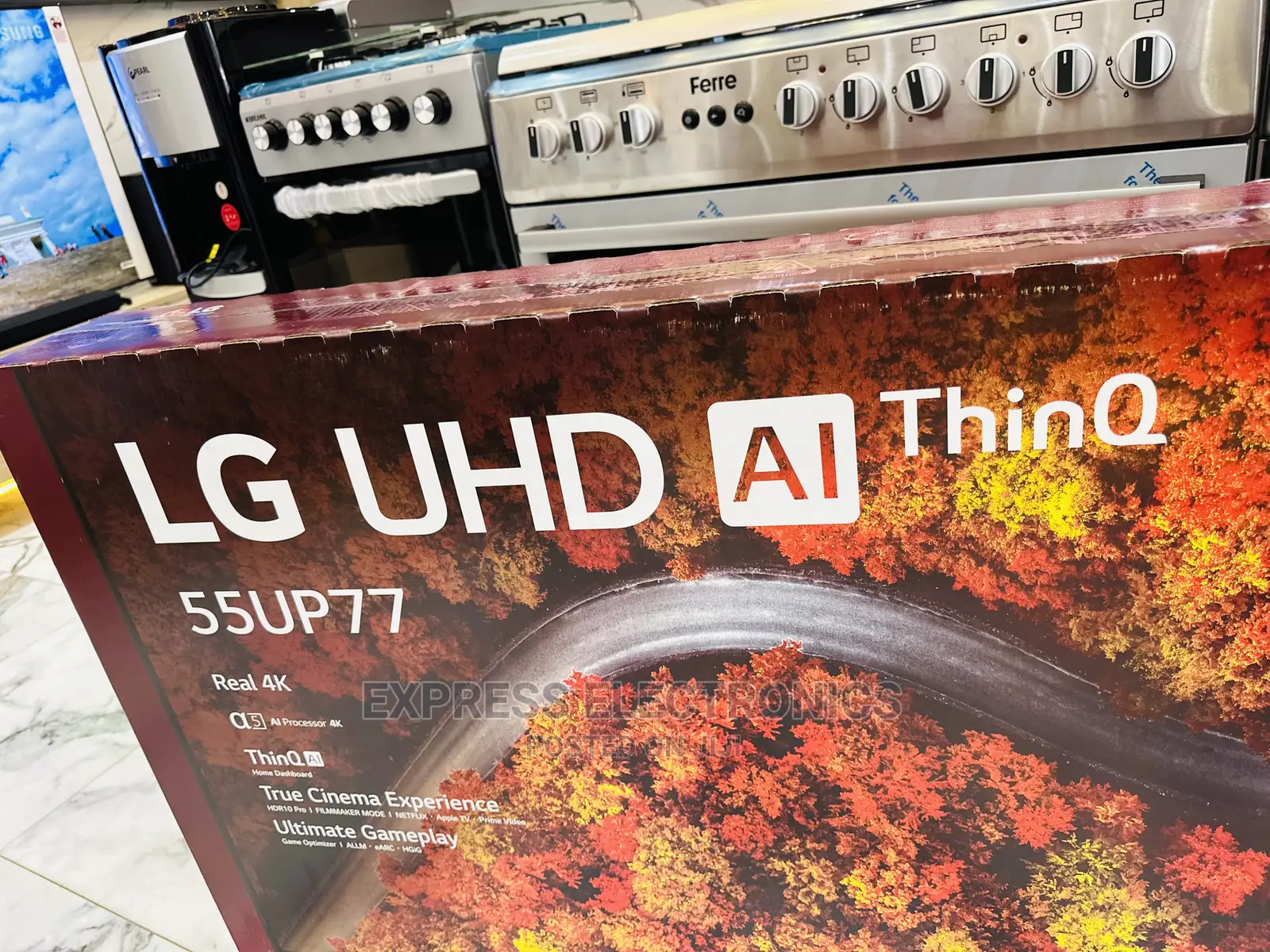 Real Smart UHD LG Webso Up77 Series 55” Tv
