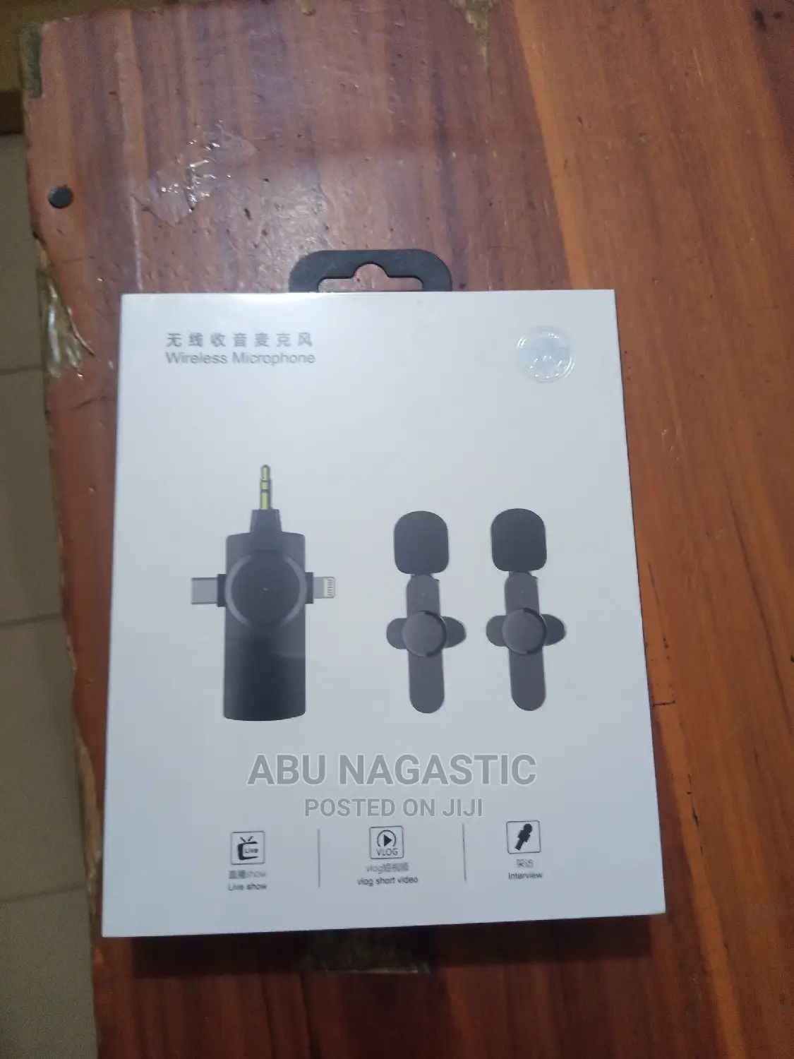 3in1 Wireless Lavalier Lapel Microphone