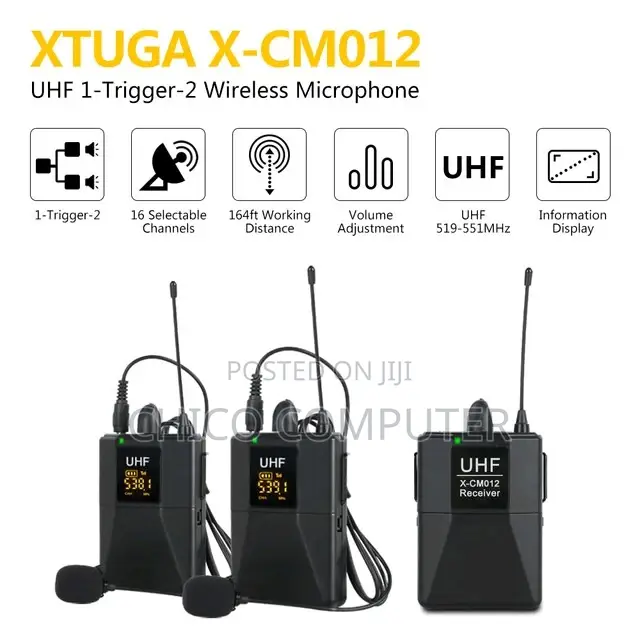 Uhf Wireless Microphone 2 in 1