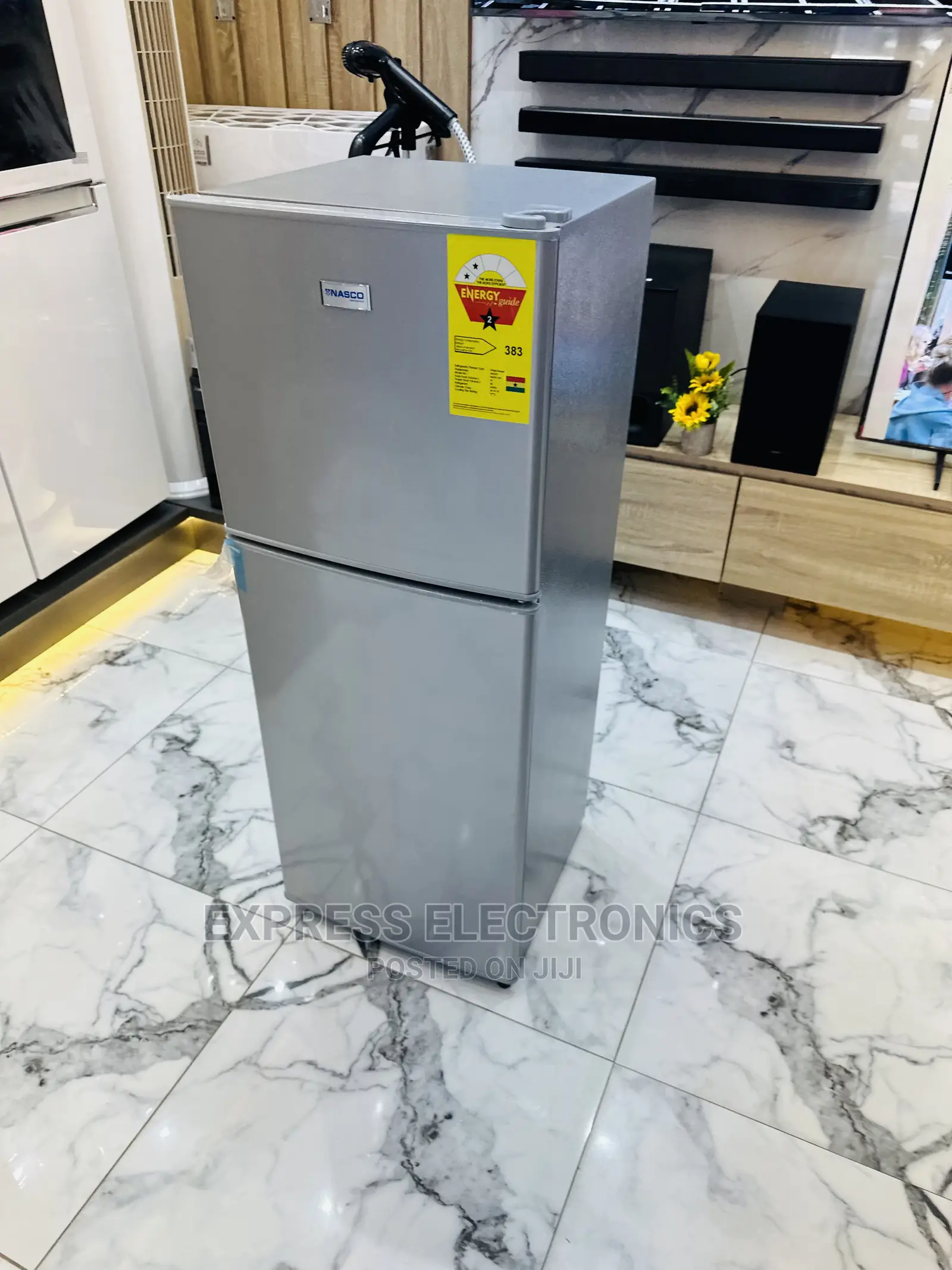 Nasd2-16fl Double Door Fridge Nasco Grey