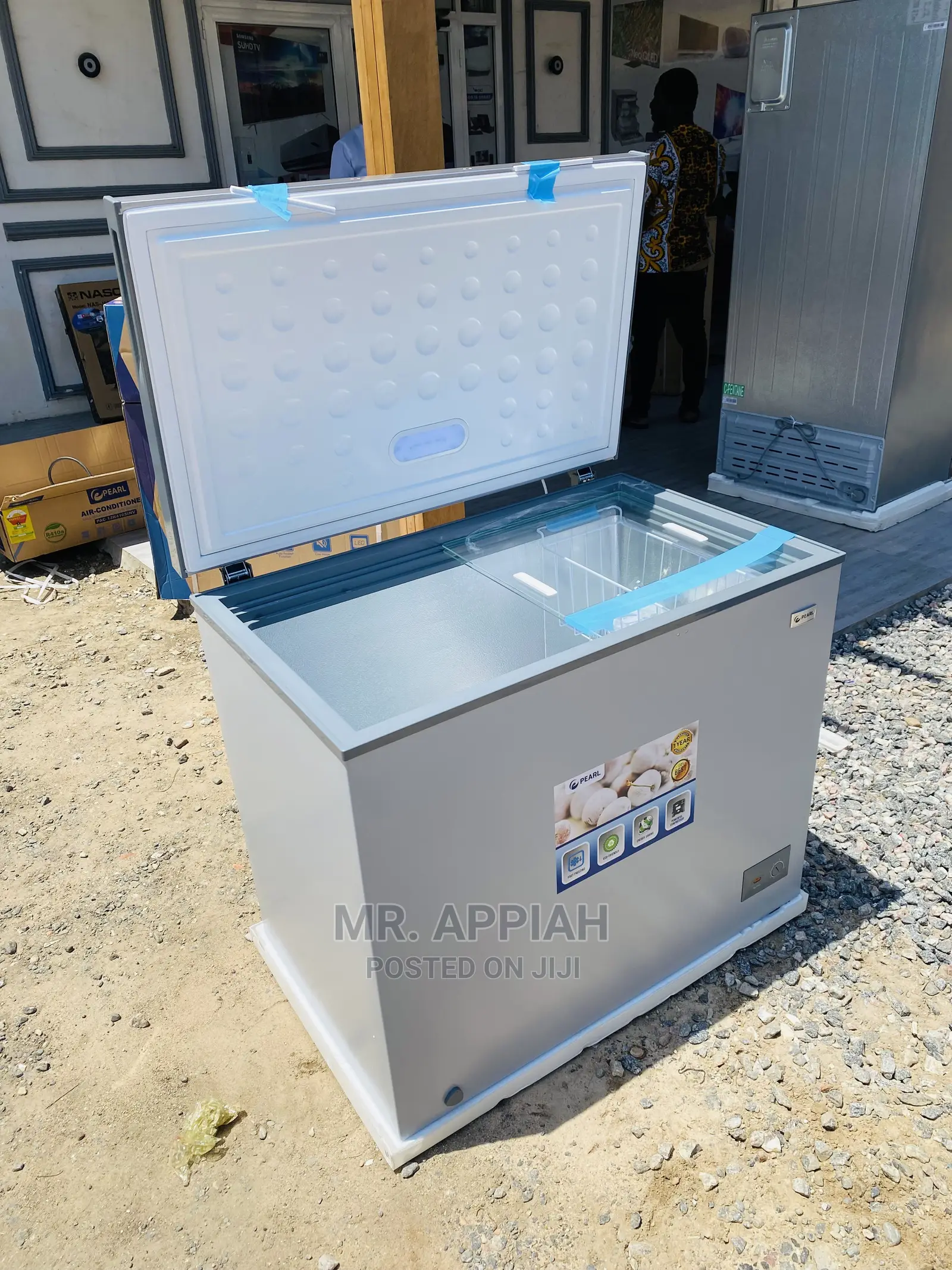 (PCF-290)Nicely Designed Pearl Single Door Chest Freezer251l
