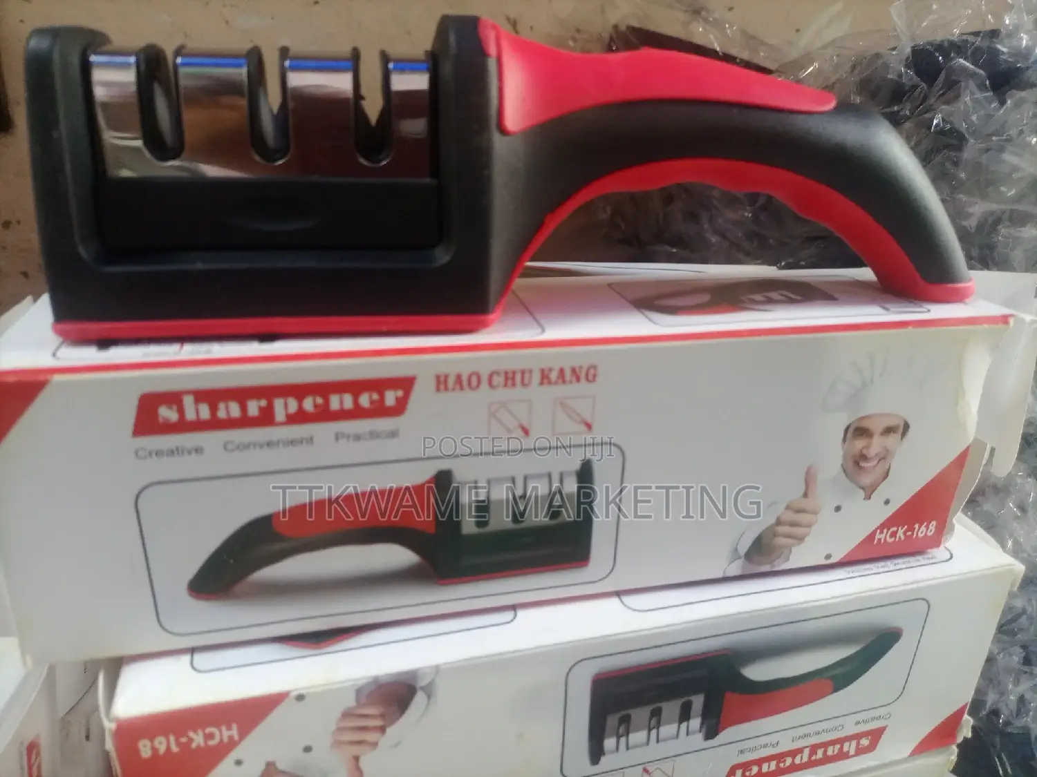 Knife Sharpener With Scissors