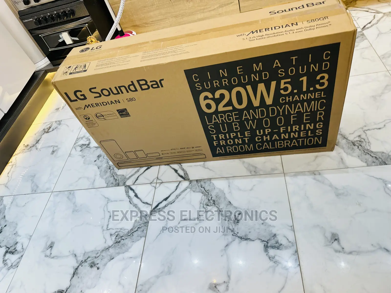 620W Soundbar With Rear Woofers Black LG S80gr 