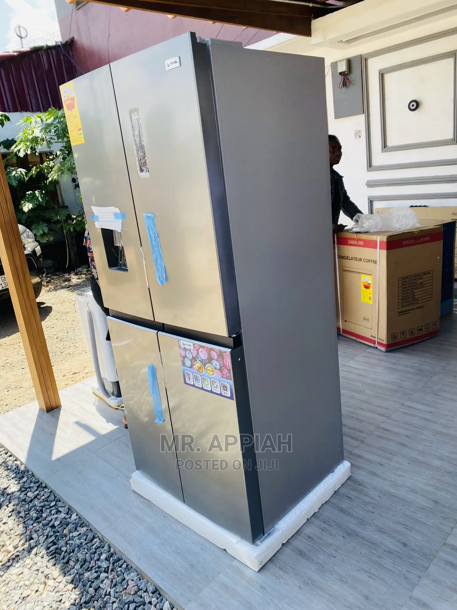 Stainless Steel Pearl 614IXWD 4door Fridge + Water Dispenser