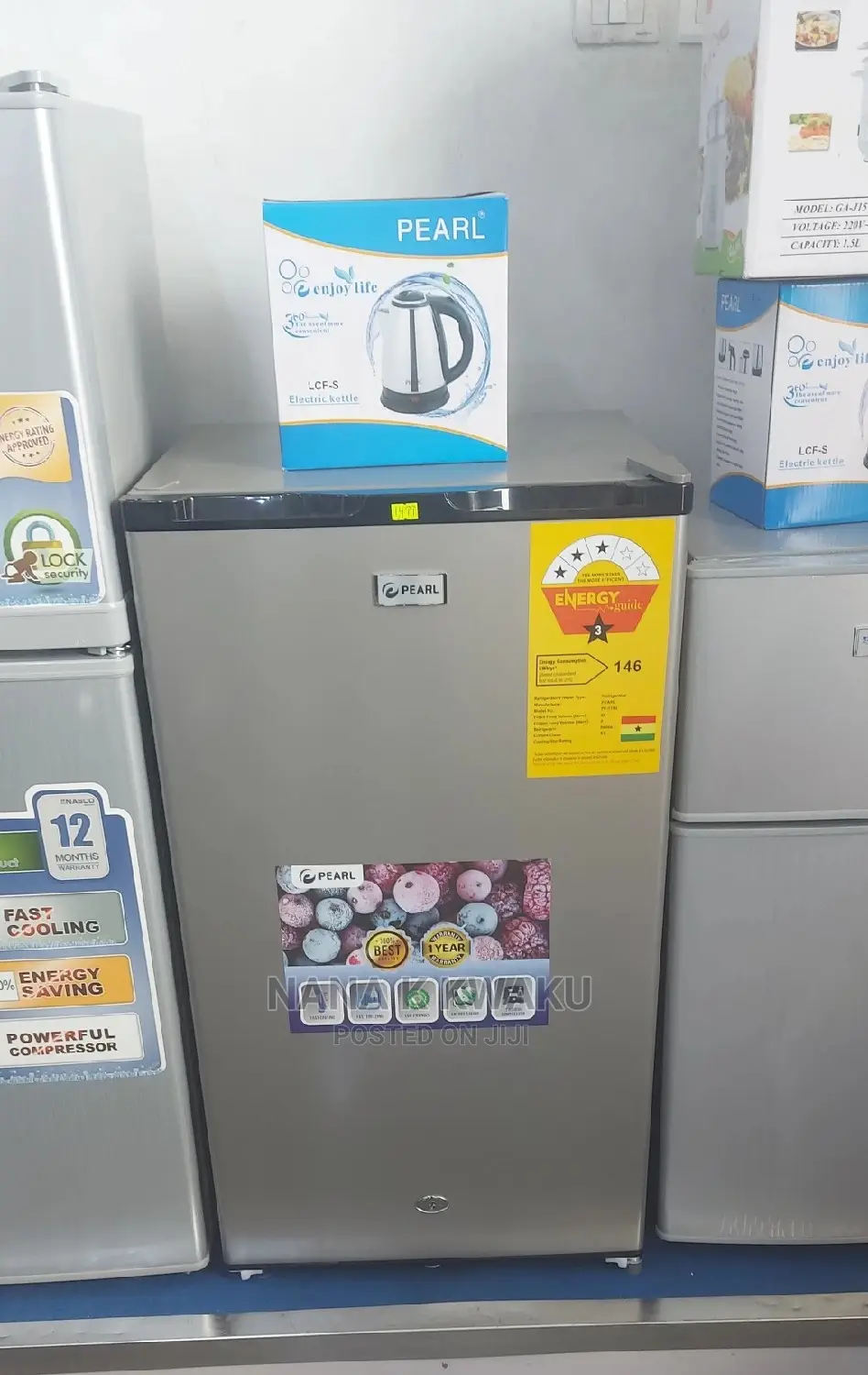 Eco Friendly Pearl 89litr Table Top Fridge