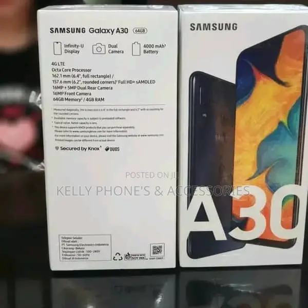 New Samsung Galaxy A30 64 GB Black