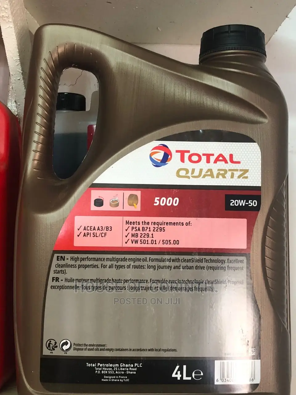 Quartz 5000 Total 20w50 Engine Oil - 4l