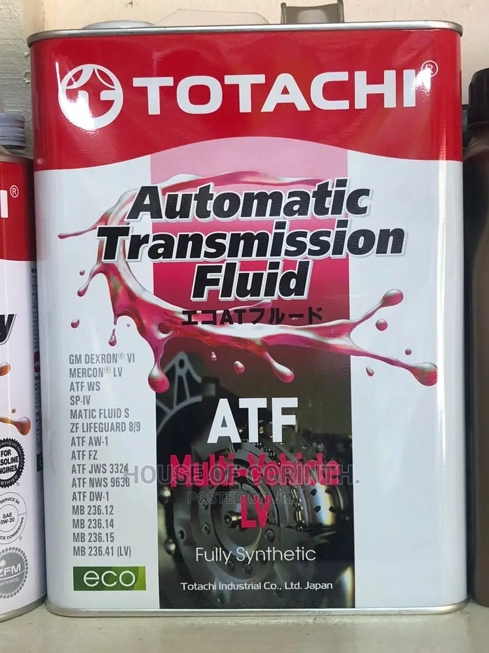 Atf Dexron6, Lv, Etc. Multi-Vehicle. Totachi, Japan. 4l 1l
