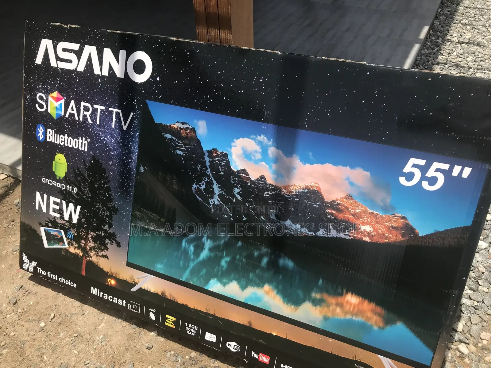 Get Better Asano 55′′ UHD Smart Satellite TV