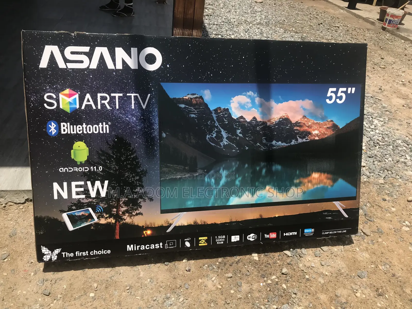 Get Superb Asano 55′′ UHD Smart Satellite TV