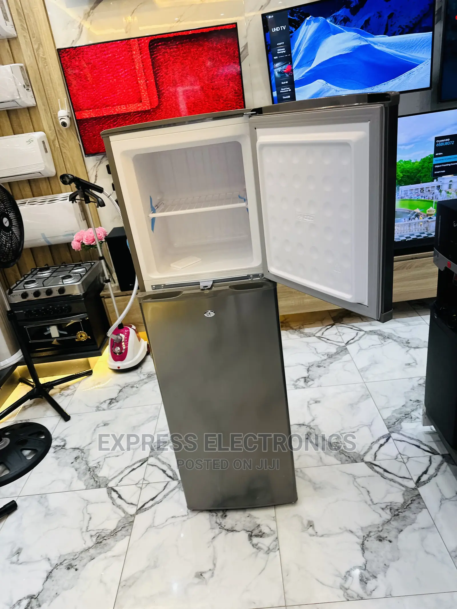 Adjustable Shelf Pearl Top Freezer PF-270 Double Door Fridge