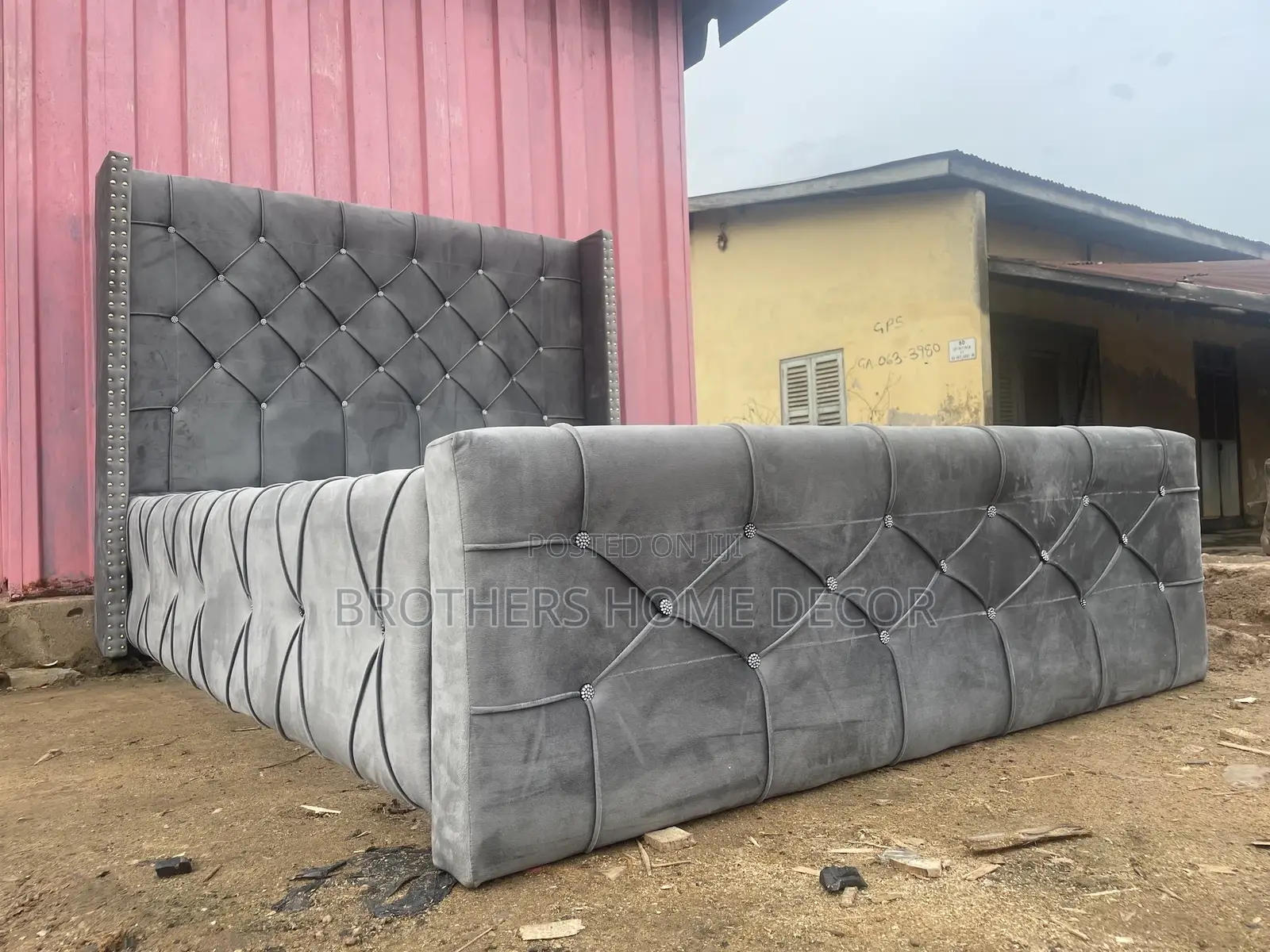 Gray Double Bedframe