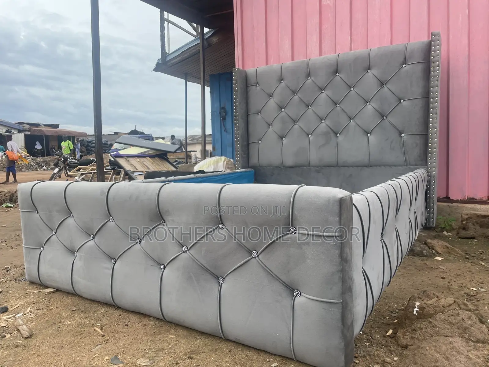 Gray Double Bedframe