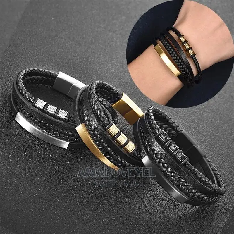 Hand Woven Multi Layer Men's Bracelet