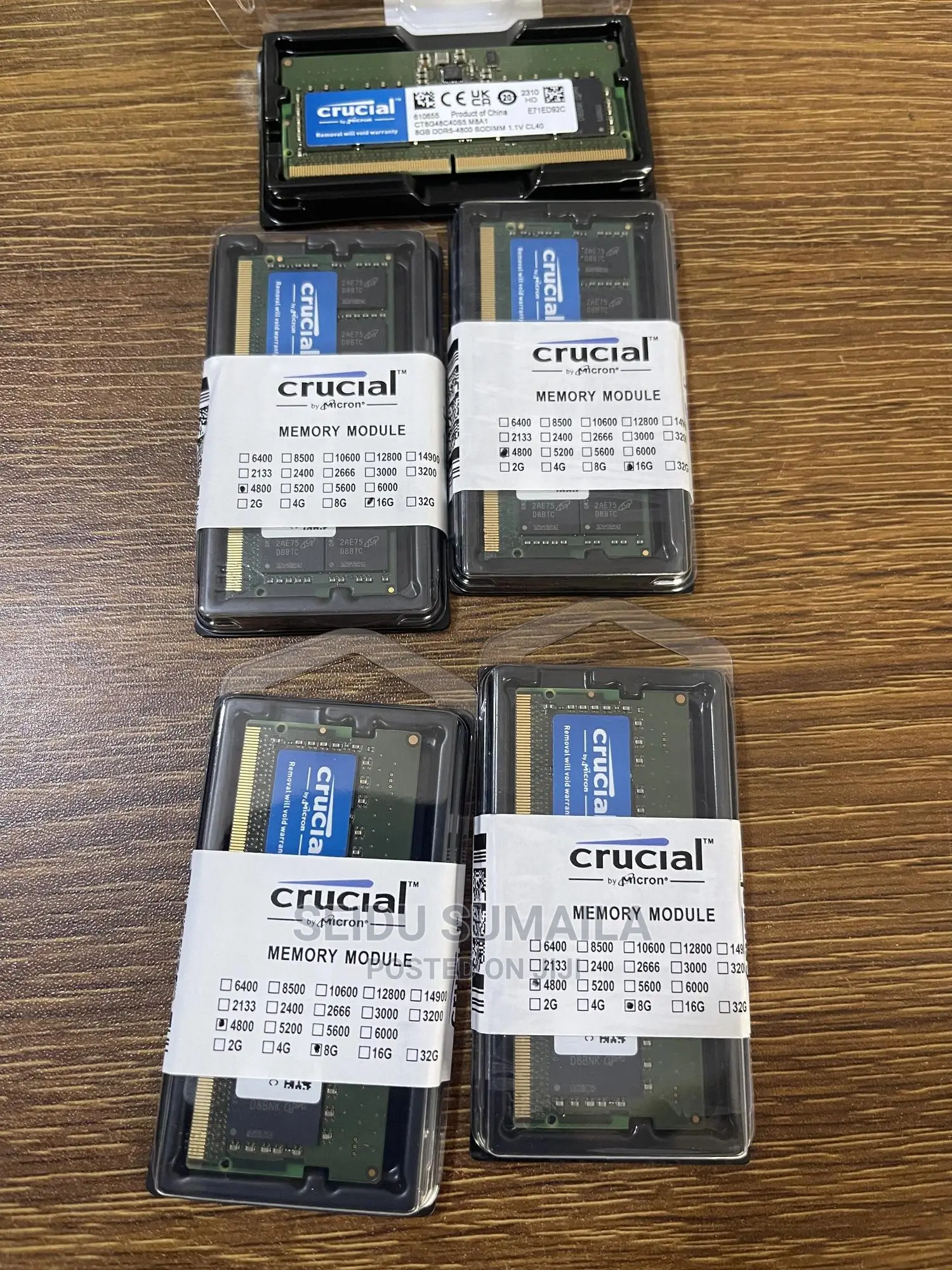 Ddr5 8gig and 16gig
