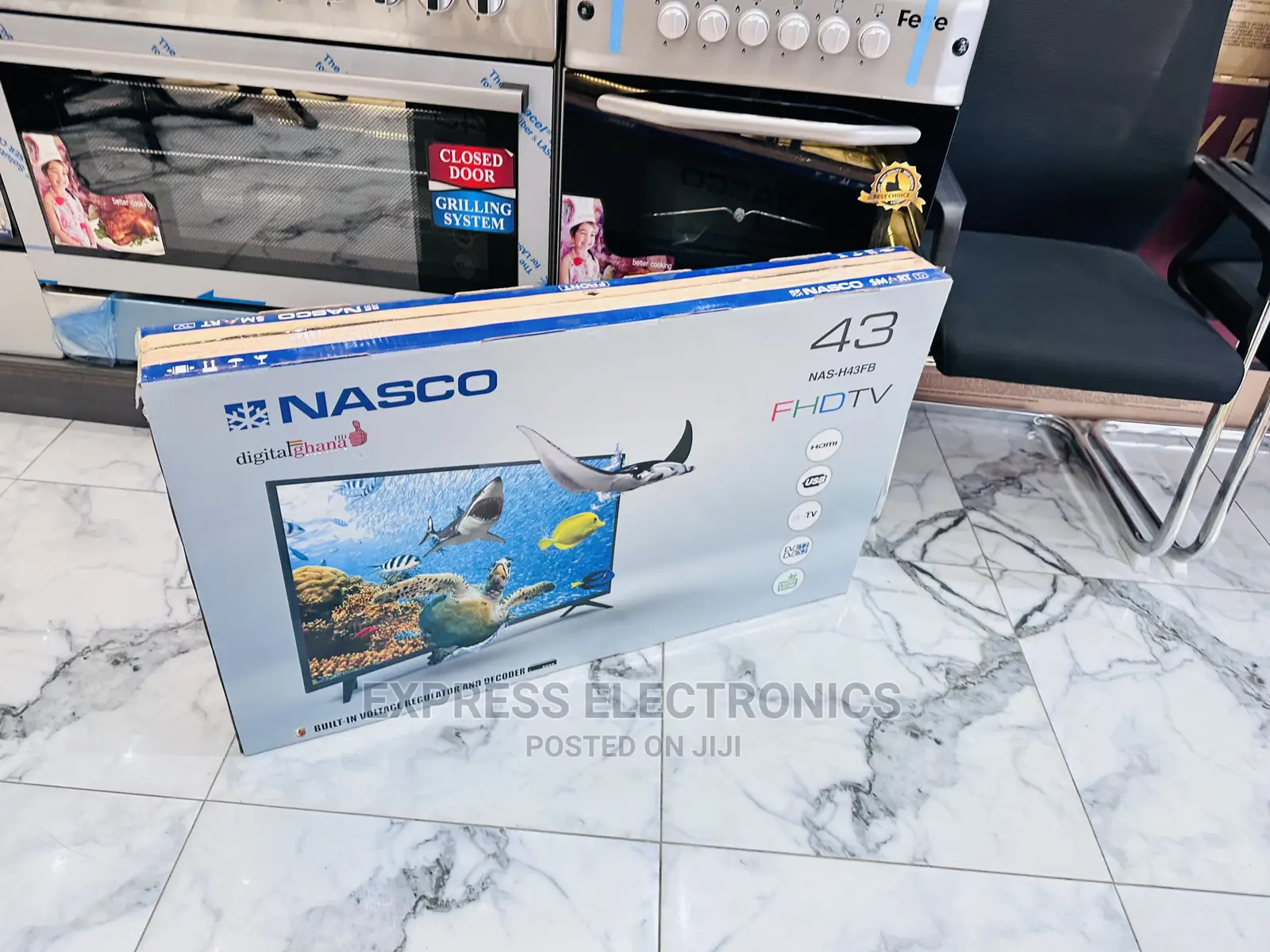 Call  and Order for Nasco 43”FHD Digital Satellite 