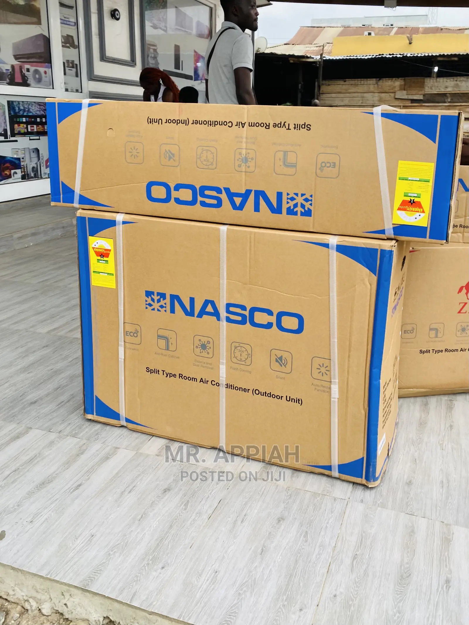 Nasco 2.5hp Airconditioner Work Faster,Feather Wider(White)