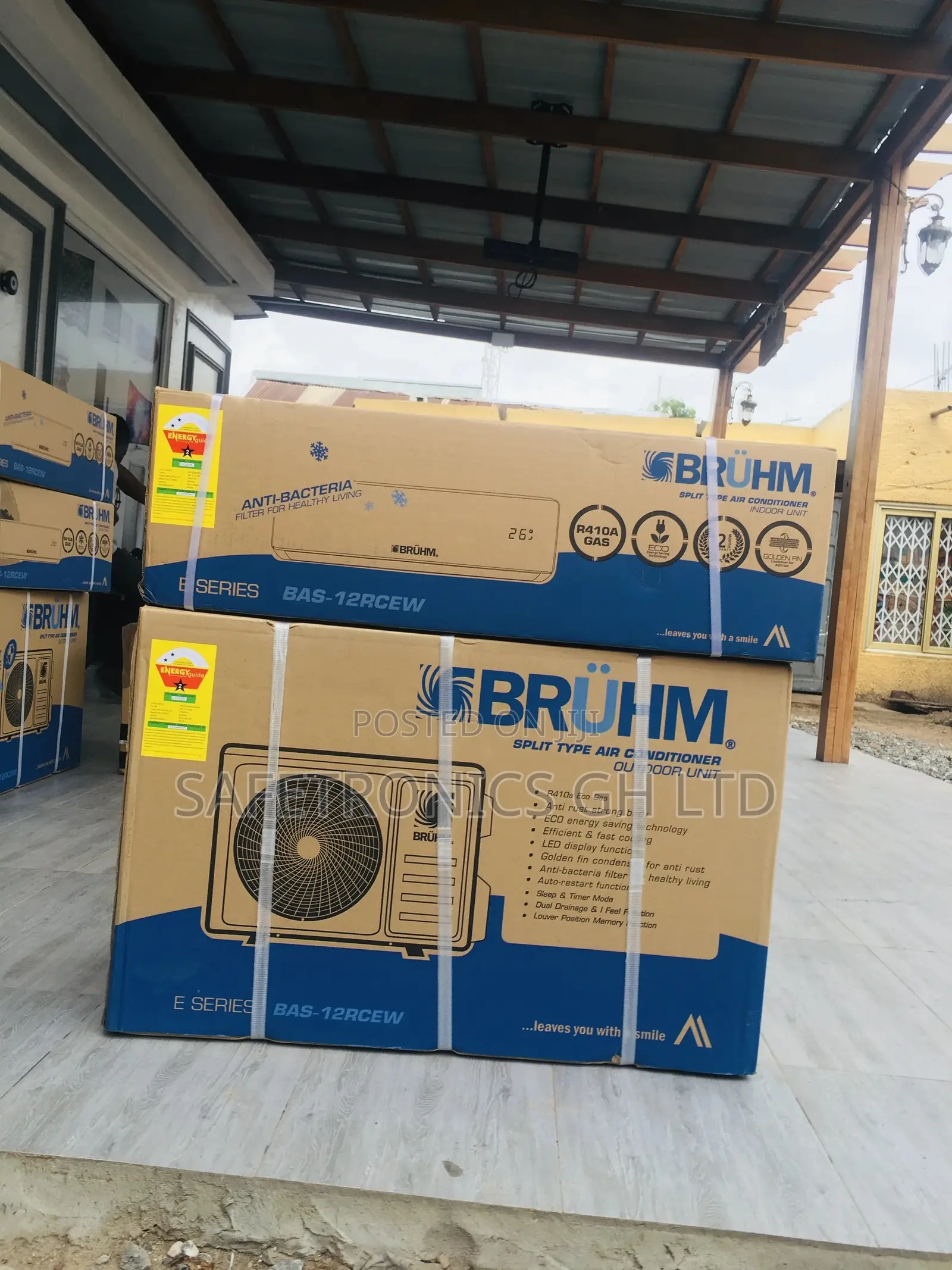 1.5hp R410 Auto-Restart Airconditioner Split Bruhm