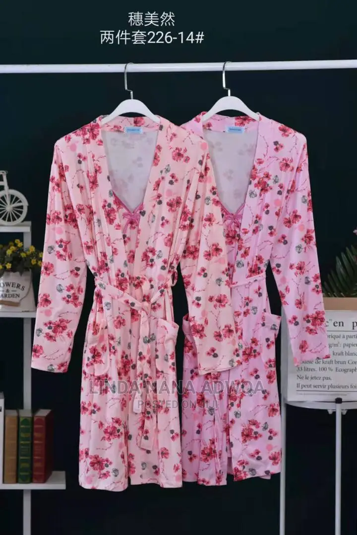 Cotton Nightwear With Robe.