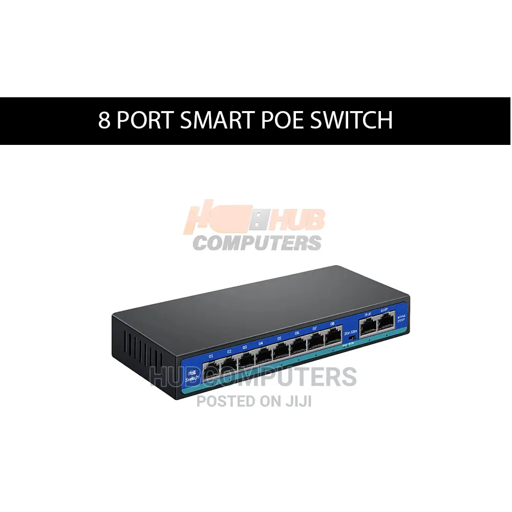 Standard Generic 8 Port Smart Poe Switch + 2 Uplink Port