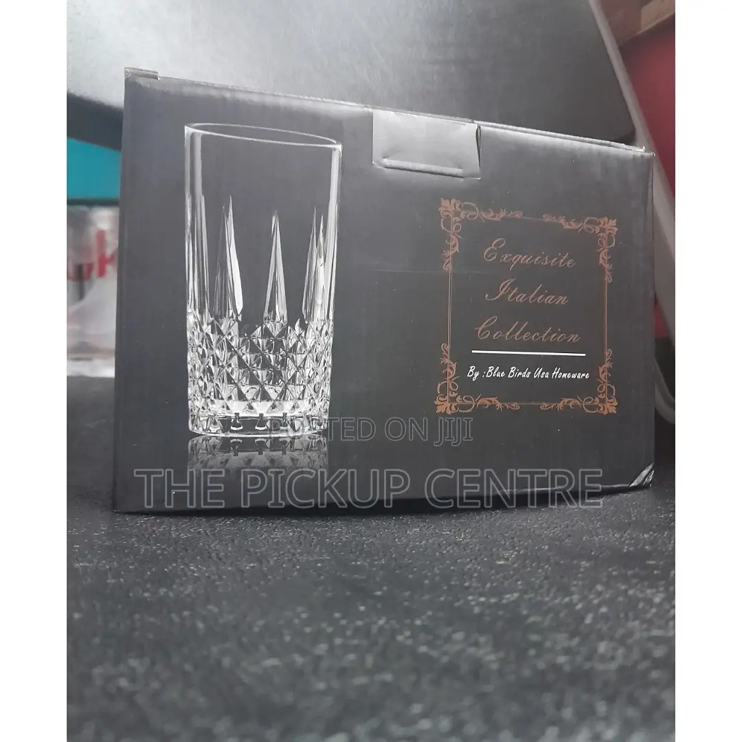 Blue Birds Homeware Crystal Drinking Glass 6pcs Set