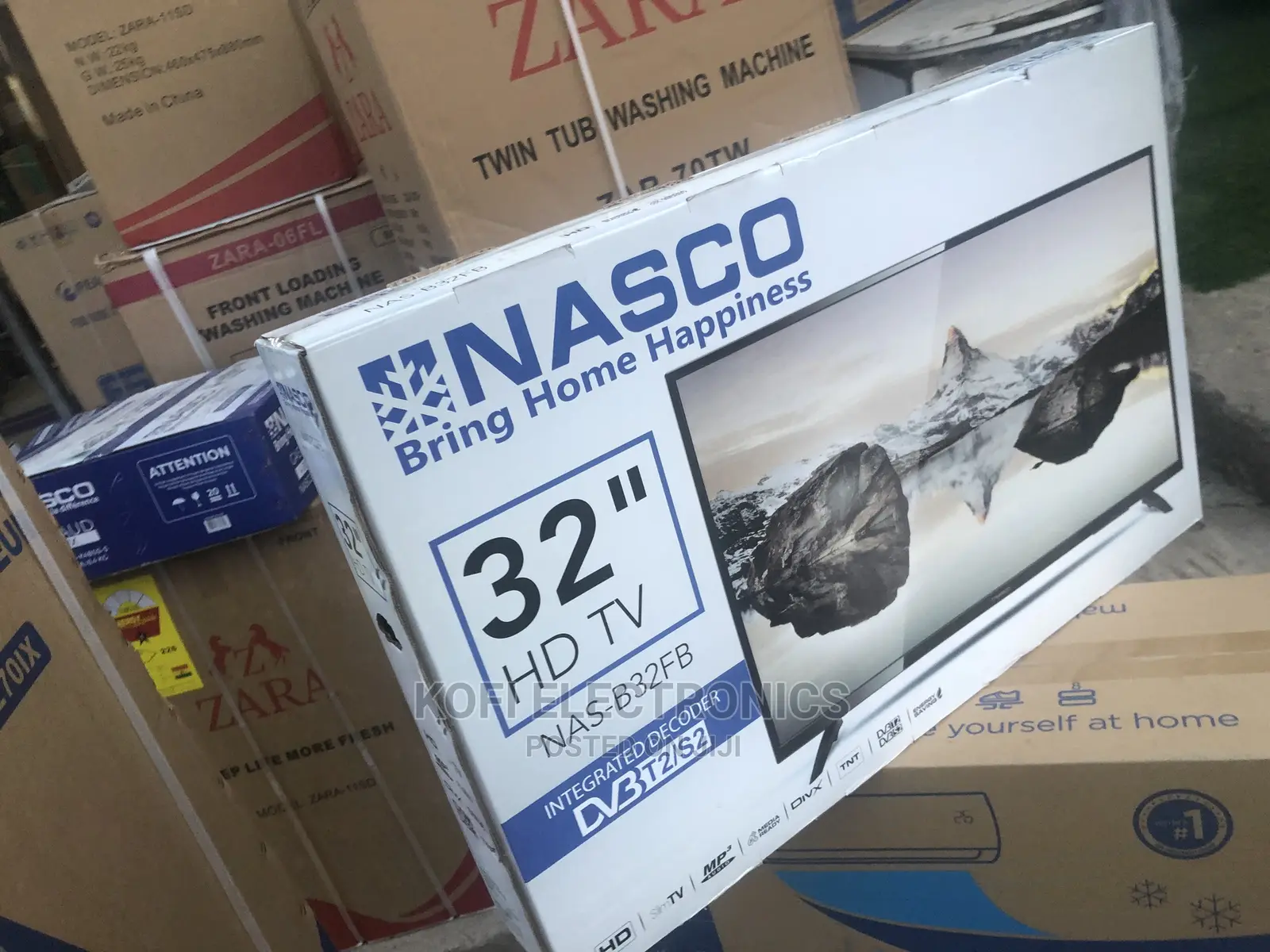 Nasco 32 LED Digital Satellite TV Nas-B32fb W/Broader Vision