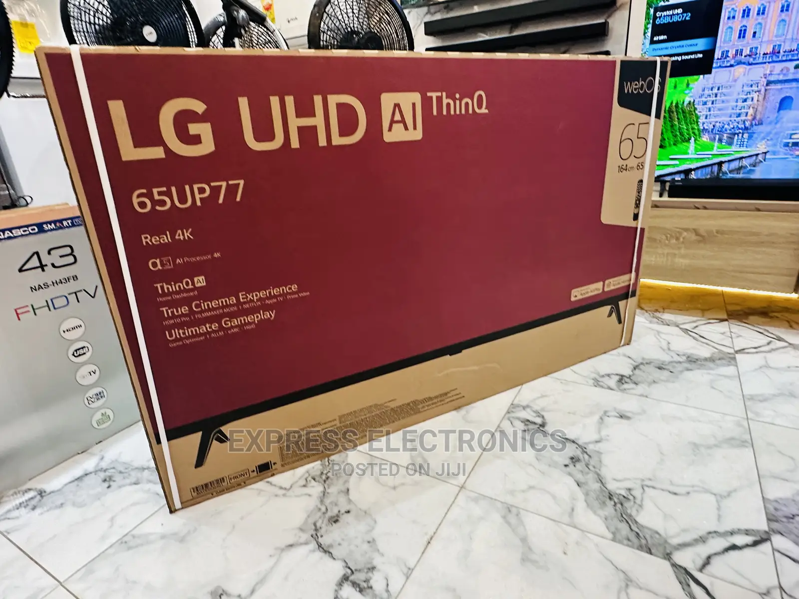 Cute  Sleek LG UHD Smart 65”Up77