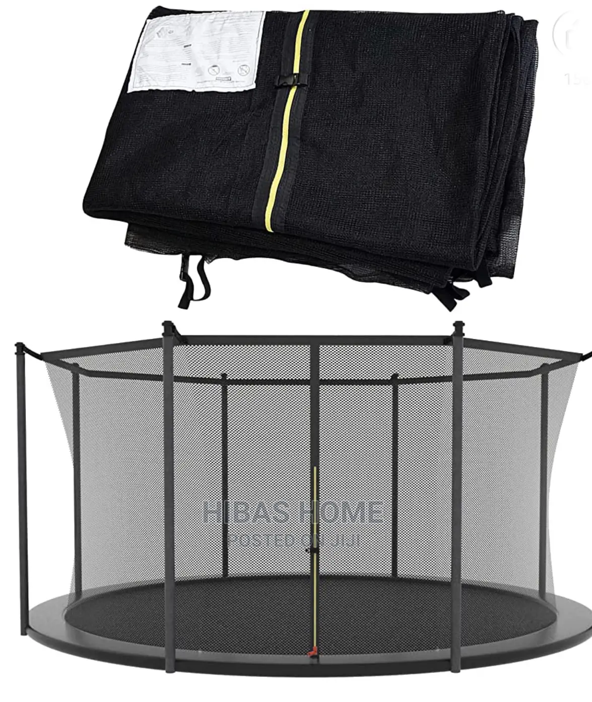 8ft Trampoline Replacement Enclosure Net for Round Frames