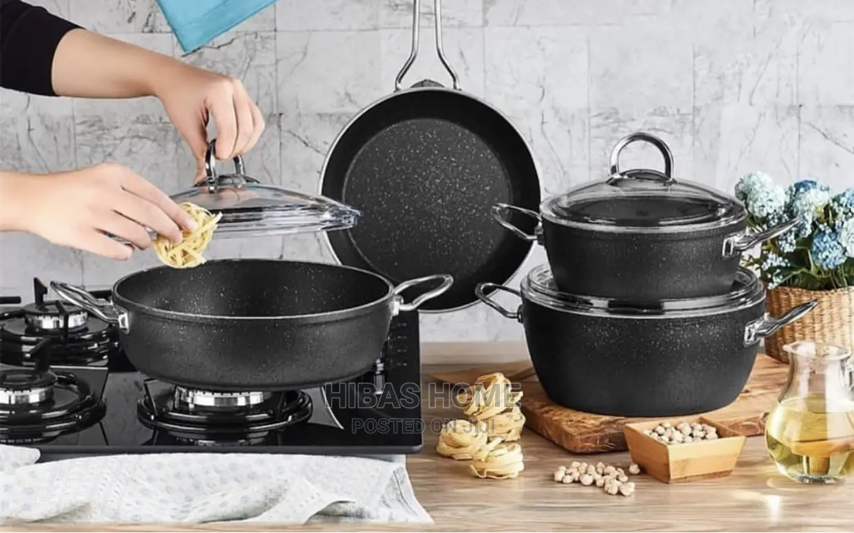 Granite Cookware Set / 4 Piece Granite Sauce Pan