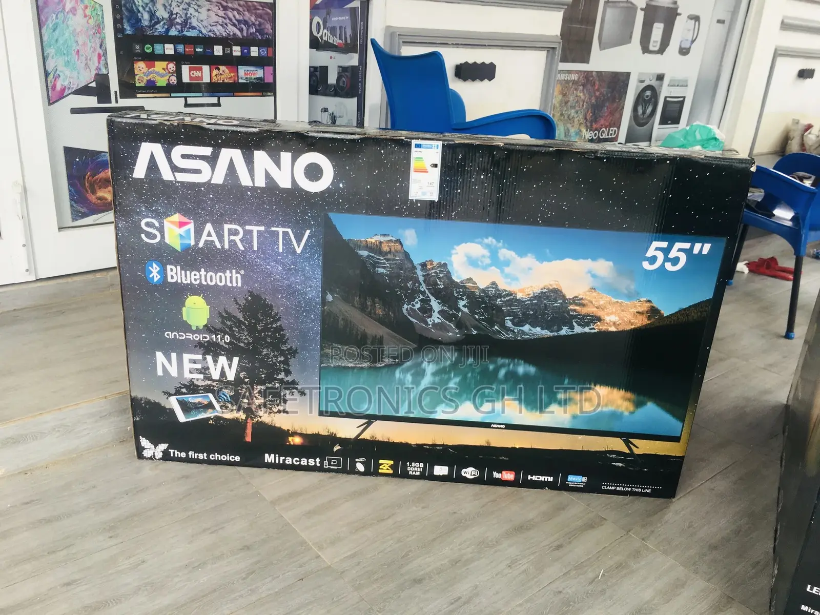 Asaon Led UHD 55 Inches Smart Glossy Genuine Tv 