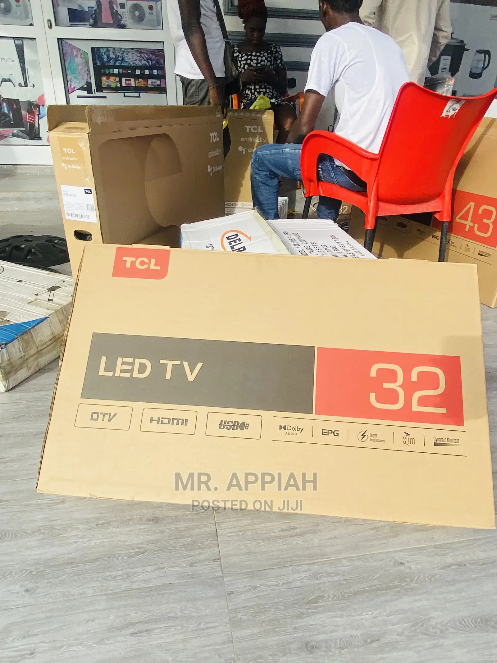 High Efficiency TCL(32D3200)32” Android HD Television,.