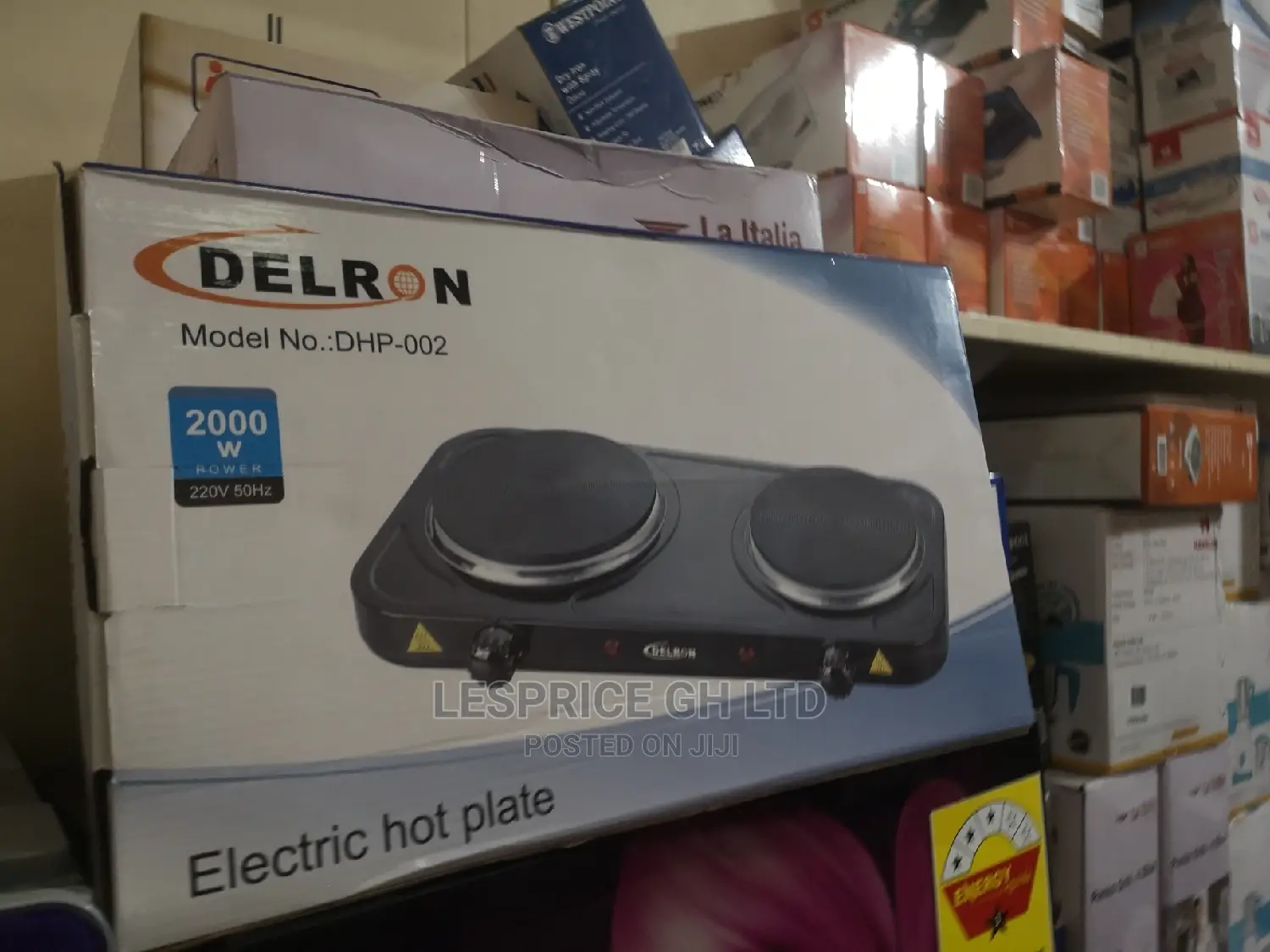 Delron DHP- 2 Burner Hot Plate – 2000W